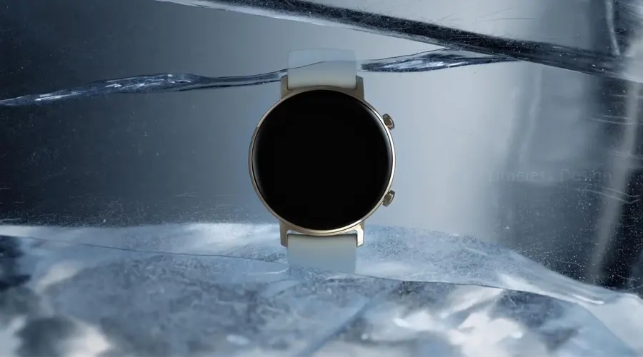 ساعت ورزشی هوشمند مدل Huawei GT2 بند سفید صفحه گرد