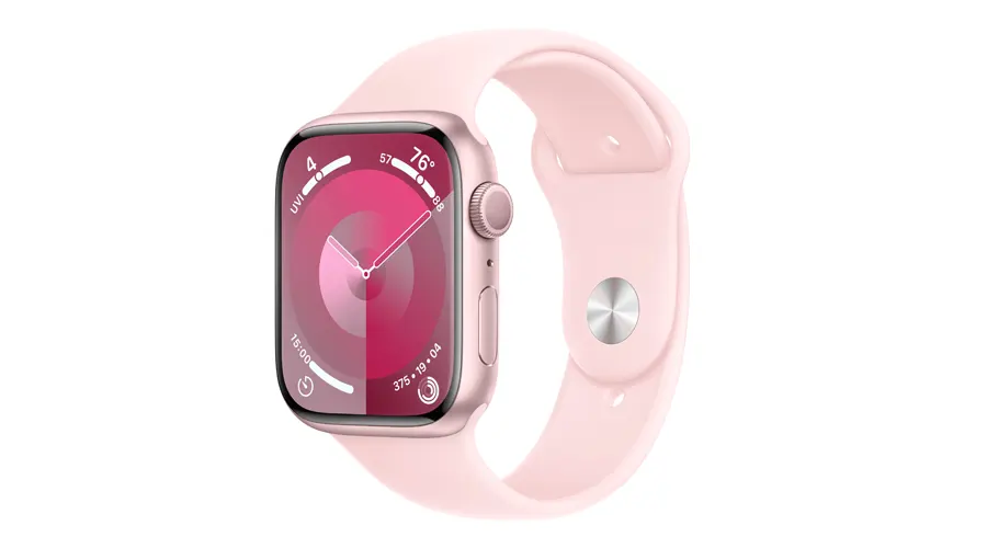 ساعت هوشمند اپل سری 9 بند Pink Aluminium Case with Pink Sport Band صورتی